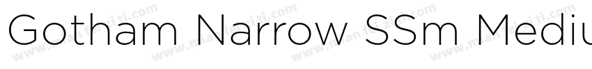 Gotham Narrow SSm Medium字体转换